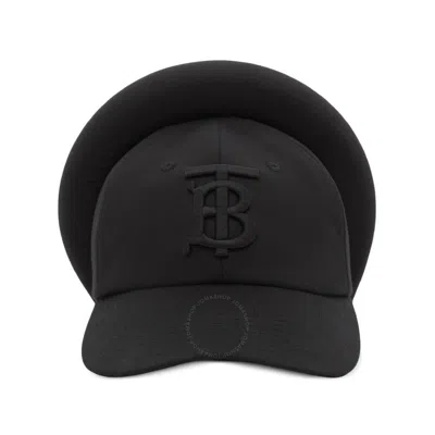 Burberry Headband Detail Monogram Motif Reconstructed Cap In Black