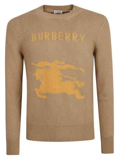 Burberry Heavyweight Cashmere-wool Blend Sweater In Brown