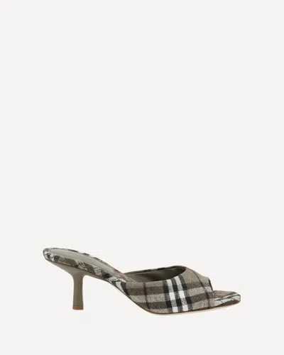 BURBERRY HEELED SANDALS