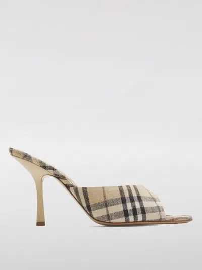 BURBERRY HEELED SANDALS BURBERRY WOMAN COLOR BEIGE,G50208022