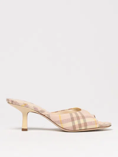 BURBERRY HEELED SANDALS BURBERRY WOMAN COLOR BEIGE,G51798022