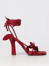 BURBERRY HEELED SANDALS BURBERRY WOMAN COLOR RED,F52937014