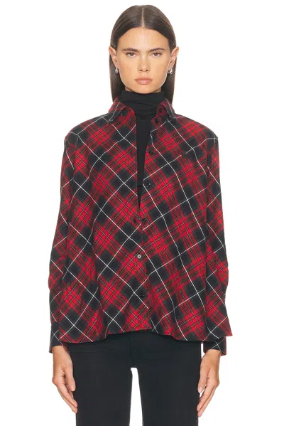 Burberry Relaxed Fit Check Cotton Flannel Shirt In Multi