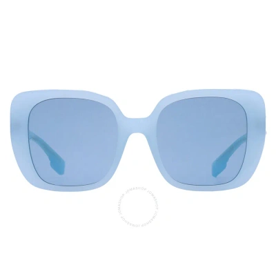 Burberry Helena Blue Square Ladies Sunglasses Be4371 408680 52 In Azure / Blue