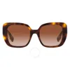 BURBERRY BURBERRY HELENA BROWN GRADIENT SQUARE LADIES SUNGLASSES BE4371 331613 52