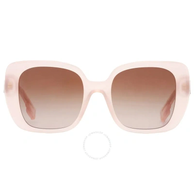Burberry Helena Brown Gradient Square Ladies Sunglasses Be4371 406013 52 In Brown / Ink / Pink