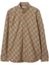 Burberry Vintage Check Long-sleeved Shirt In Nude
