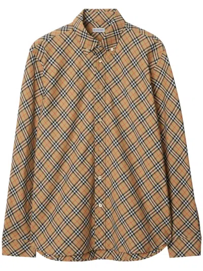 BURBERRY VINTAGE CHECK COTTON SHIRT