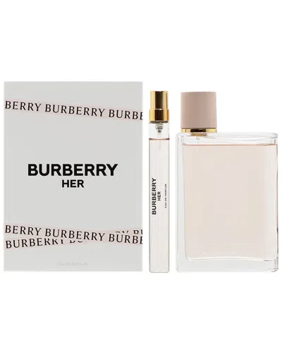 Burberry Her 2 Pc Set3.4 oz Edp + 10 ml Spray In Transparent
