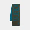 Burberry Heraldry Scarf In Green