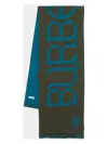 Burberry Heraldry Scarf In Green