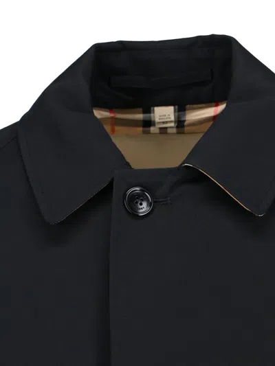 Burberry Camden Heritage Straight Hem Trench Coat In Black