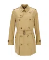 Burberry Heritage The Kensington Beige Trench Coat In Nude