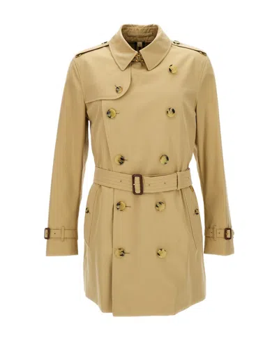 BURBERRY BURBERRY HERITAGE KENSINGTON DOUBLE BREASTED BELTED TRENCH COAT