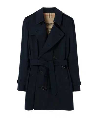 Burberry Black Chelsea Heritage Mid-length Trench Coat