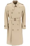 Burberry Kensington Heritage Long Trench Coat In Beige