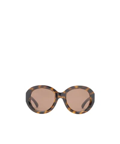 Burberry Heritage Round Sunglasses In Brown