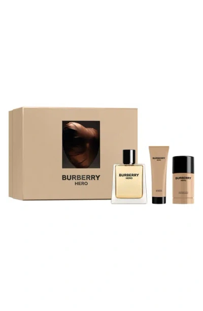 Burberry Hero Eau De Toilette 3-piece Gift Set In No Color