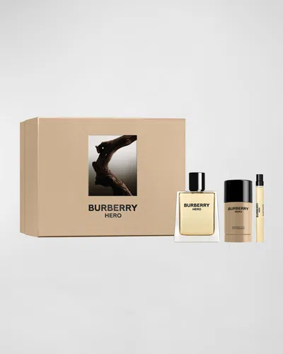 Burberry Hero Eau De Toilette Gift Set In Neutral