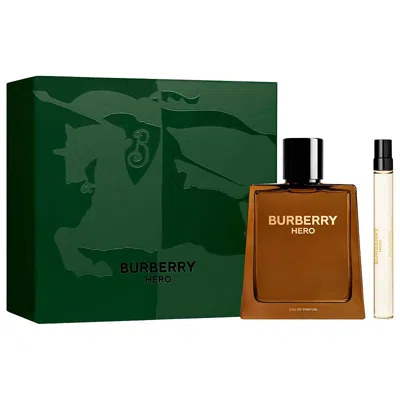 Burberry Hero Mini Fragrance Set: 3.3 oz Edp + 0.34 oz Edp In Transparent