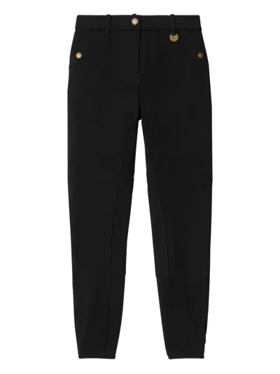 BURBERRY HERRINGBONE COTTON TROUSERS
