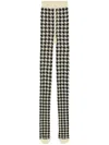 Burberry Houndstooth Pattern Jacquard Tights In Neutrals