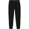 Burberry Herringbone Stretch Cotton Jodhpurs In Black