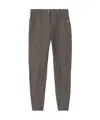 Burberry Stretch Cotton Herringbone Jodhpurs In Gray