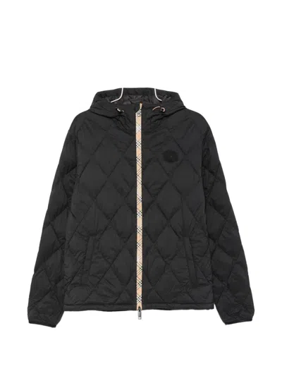 Burberry Hescott Nylon Blouson Jacket In Black