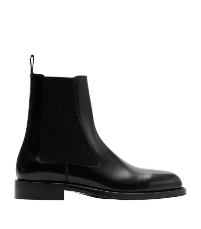 Burberry High Chelsea Boots In Black