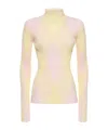 Burberry Argyle Cotton Silk Sweater