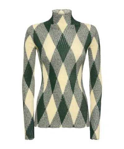 Burberry High Neck Knitted Sweater