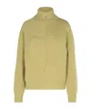 Burberry Green Cashmere Turtleneck Sweater In Neutral