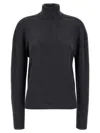 Burberry High Neck Sweater Sweaters And Cardigans In Gray