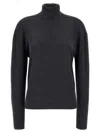 Burberry High Neck Sweater Sweaters And Cardigans In Gray