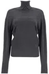 Burberry Wool Turtleneck Sweater In Gray