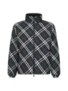 Burberry High-neck Zip-up Checked Jacket In Snugipcheck