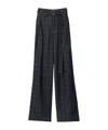 Burberry High Rise Wide Check Denim Jeans