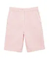 Burberry High-waist Denim Shorts In Pink