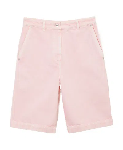 BURBERRY HIGH-WAIST DENIM SHORTS