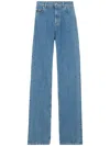 Burberry High-waist Straight-leg Jeans In Blau