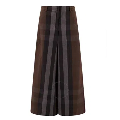 BURBERRY BURBERRY HIGH WAIST WIDE LEG TROUSERS