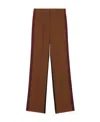 Burberry High-waist Wool-blend Trousers In Brown