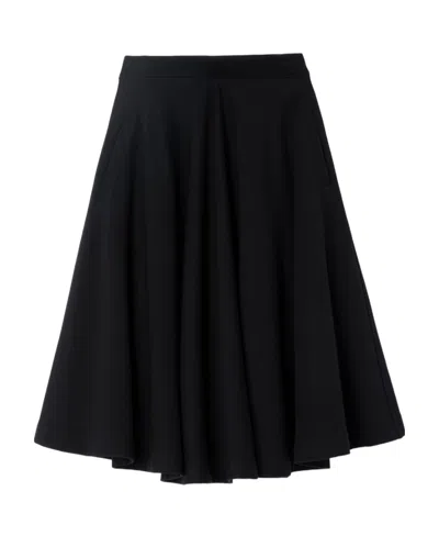 Burberry High-waisted A-line Skirt In Black