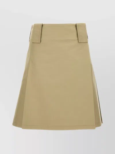 BURBERRY HIGH-WAISTED A-LINE SKIRT PLEATED DESIGN