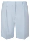 Burberry High-waisted Tailored Shorts With Pleated Front