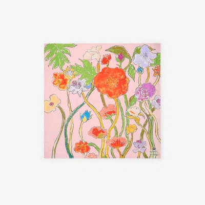 Burberry Highgrove Cascading Flowers Silk Scarf