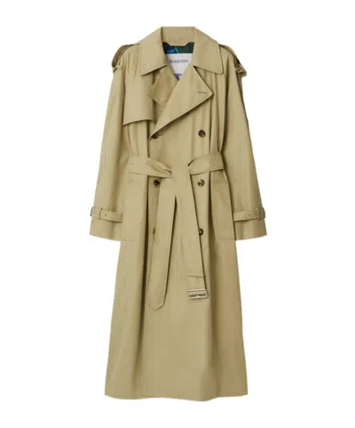Burberry Highgrove Castleford Lapel Trench Coat In Hunter