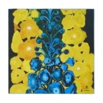 Burberry Highgrove Delphiniums Silk Scarf