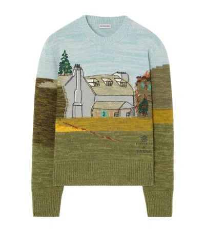 Burberry Highgrove X  Wool Birkhall Sweater In Multi